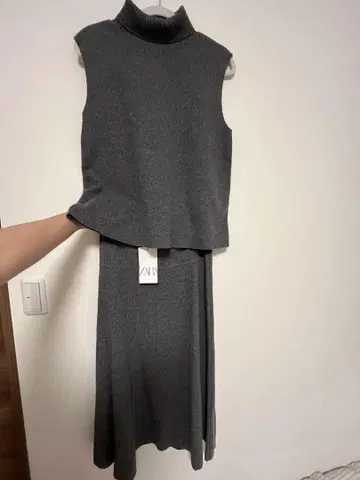 ZARA 그레이 니트 셋업