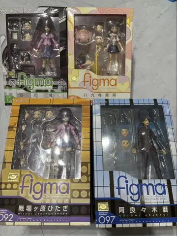 바케모노가타리 figma 하네카와 센죠가하라 아라라기 하치쿠지 4체 세트
