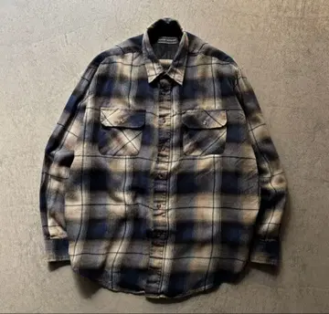 90s David taylor ombre 체크 아크릴 셔츠