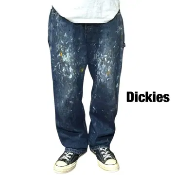 Dickies 데님 페인터 팬츠 멕시코제 페인트 펜 1점