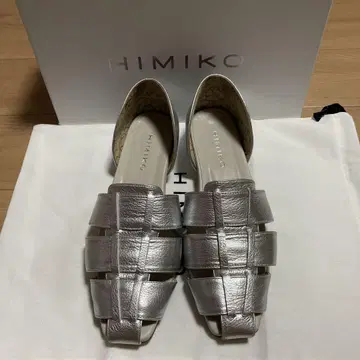 히미코 그루카 펌프스 실버 23cm