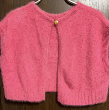 미착용*rosymonster konkon short vest 핑크