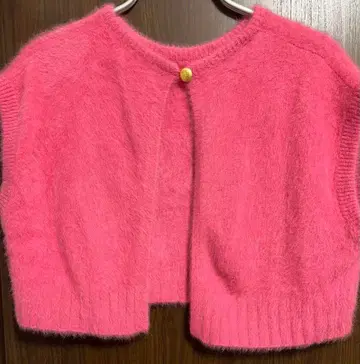 미착용*rosymonster konkon short vest 핑크