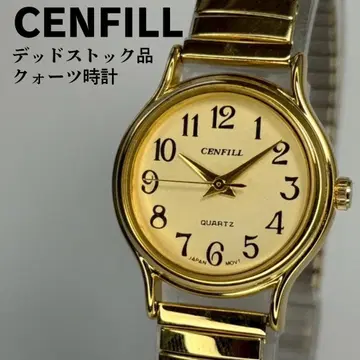 데드스탁 CENFILL 전체 숫자 다이얼 쿼츠 손목시계