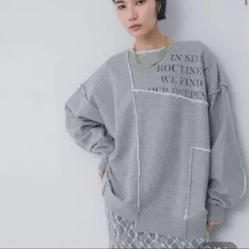 JEANASIS 리메이크 라이크 part 로고 맨투맨
