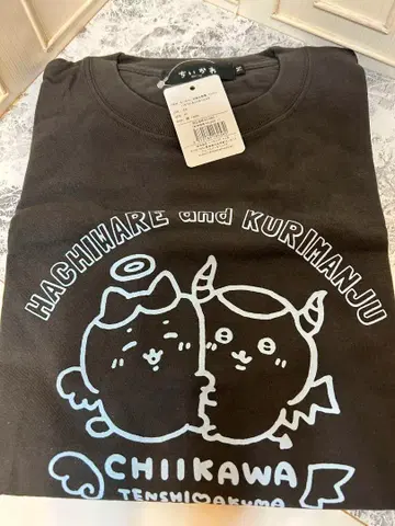 치이카와 천사 & 악마 T셔츠 하치와레 & 밤만쥬 택 포함 새상품