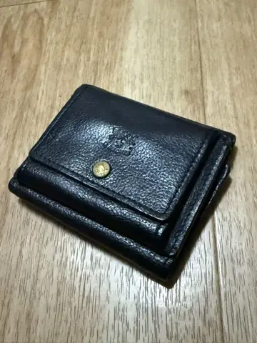 일비종떼 트리폴드 지갑 3단 폴더형 지갑 블랙