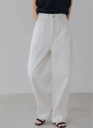 regleam 커브 와이드 데님 미사용 택 포함 화이트