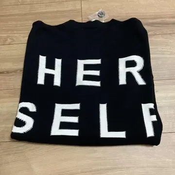니코앤드 백 로고 가디건