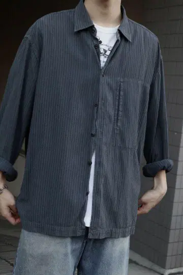 14SS 이세이 미야케 화이트 라벨 사시코 셔츠