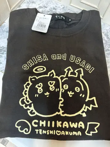 치이카와 (먼작귀) 천사 & 악마 T셔츠 토끼 & 시사 택 포함 새상품