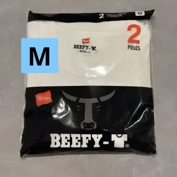 Hanes BEEFY-T 2장 세트 사이즈 M