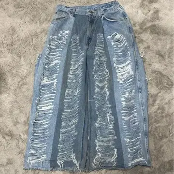 90s 리메이크 데님 와이드 청바지