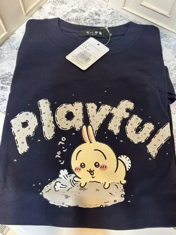 치이카와 (먼작귀) T셔츠 토끼 playful 택 포함 새상품