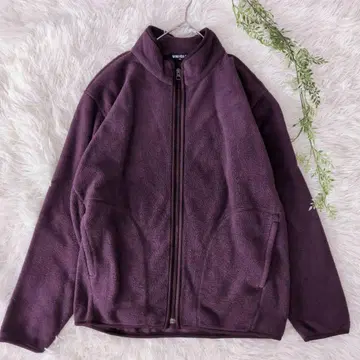 유니클로 올드 90s 플리스 자켓 풀 집업 퍼플 M