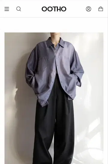 OOTHO 오토 실크 셔츠