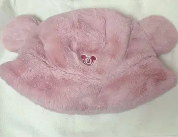 디즈니 버킷햇 복슬복슬 핑크