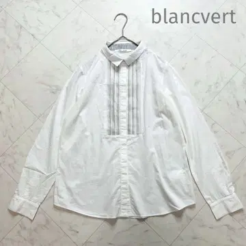 blancvert 블랑베일 화이트 긴팔 셔츠 블라우스 모니레 M 사이즈