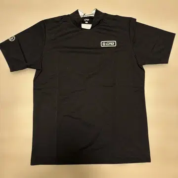 CFG 블랙 하이넥 셔츠 백 프린트