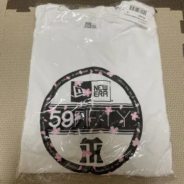 한신 타이거즈 NEW ERA 화이트 T셔츠(XL)