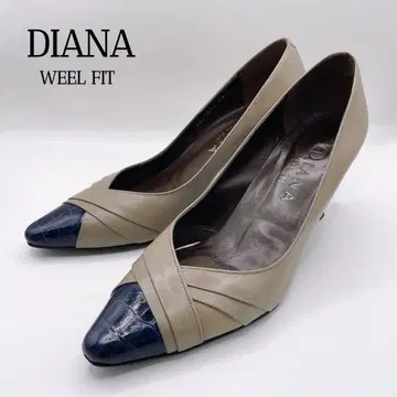 새상품급 DIANA WEEL FIT 다이애나 컴포트 하이힐 콤비