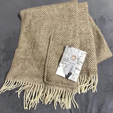 러브 언컨 MARIA 포켓 숄 ( brown-white )