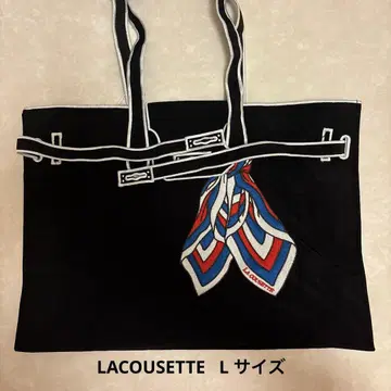 LACOUSETTE 스카프 자수 에코백