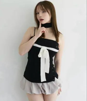 andmary Candice ribbon bare tops