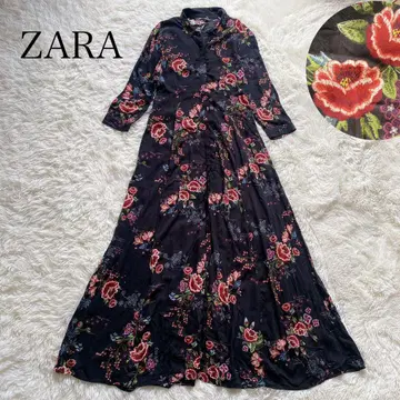 ZARA 자라 꽃무늬 맥시 롱 원피스 A라인 M사이즈