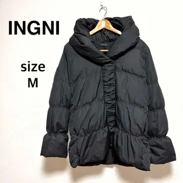 INGNI 잉그 충전솜 퀼트 코트 블랙