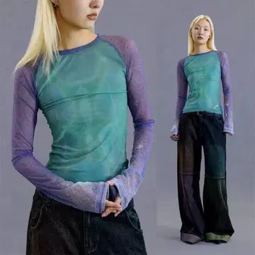CONP SCULTURE 시스루 상의 y2k