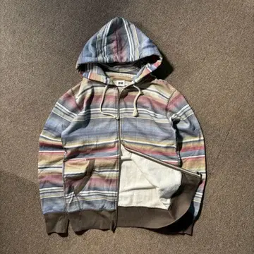 UNIQLO 집업 후디 보더 지퍼 후드티 네이티브 무늬
