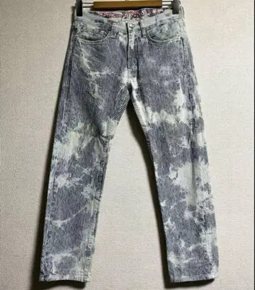 BILLIONAIRE BOYS CLUB 히코리 블리치 가공 데님