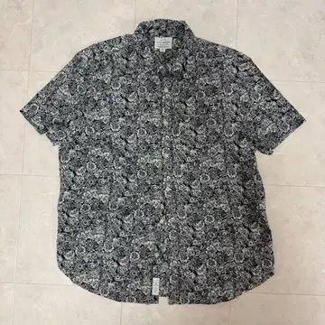 LUCKY BRAND 꽃무늬 반팔 셔츠 패턴 셔츠 미국 해외 올 패턴