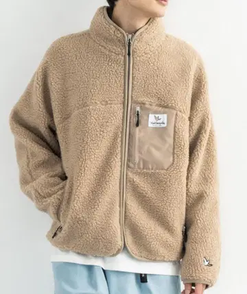 Mark Gonzales 플리스 자켓 L 사이즈 베이지