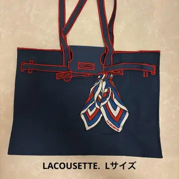 LACOUSETTE 스카프 자수 네이비