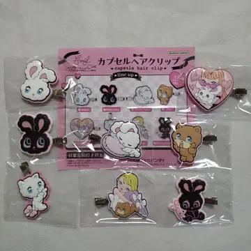 foxy illustrations 캡슐 헤어 클립 전 8종 세트