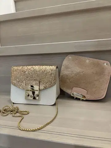 FURLA 훌라 메트로폴리스 골드 글리터