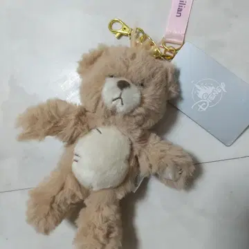 새상품 디즈니 맥스 테디베어 봉제 인형 키링 키체인
