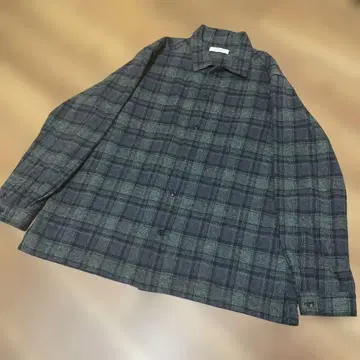 280 confect 체크 셔츠 블루종