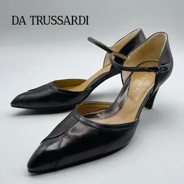 컨디션 최상 DA TRUSSARDI 트루사르디 앵클 스트랩 펌프스