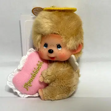 택 포함 러브 해피 엔젤 몬치치 얼굴 큰 SS 키체인 남아