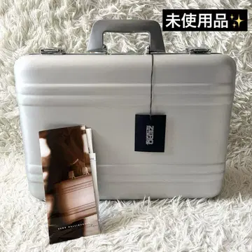 미사용품 제로 버튼 아타셰 케이스 실버 알루미늄 브리프 케이스