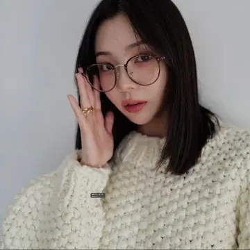 아이코 히카리 x kxicuri 콜라보 투톤 안경 키쿠리