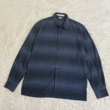 새상품급 PERRY ELLIS 페리 에리스 실크 셔츠 긴팔 S 남성용