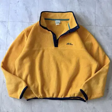 [레어 컬러] 90s L.L.BEAN 스냅T 풀오버 플리스 블루종