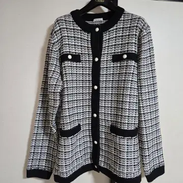 허니즈 CLACIER 긴팔 체크 가디건 M