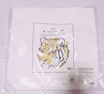 도쿄 리벤저스 하네미야 카즈토라 바루하라 모티브 토트백 화이트