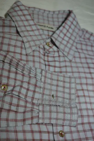 MAATEE&SONS GUPTA 블루 브라운 체크 사이즈 1 택 포함