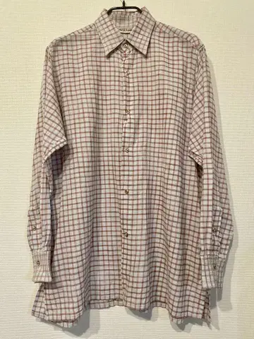 MAATEE&SONS GUPTA 블루 브라운 체크 사이즈 1 택 포함
